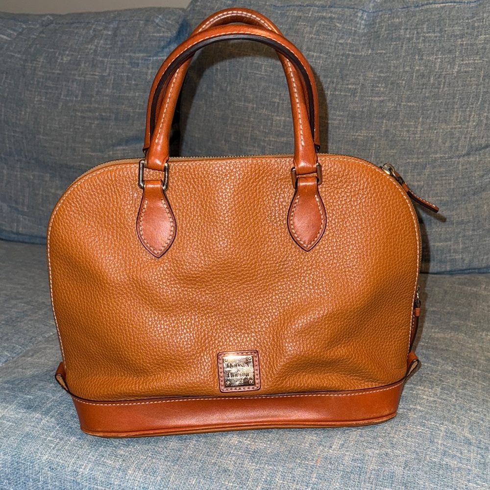 Dooney & Bourke Rich Brown Leather Satchel